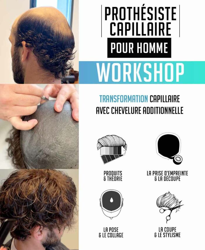 Formation prothésiste capillaire Homme fiche produit katsura toupet workshop